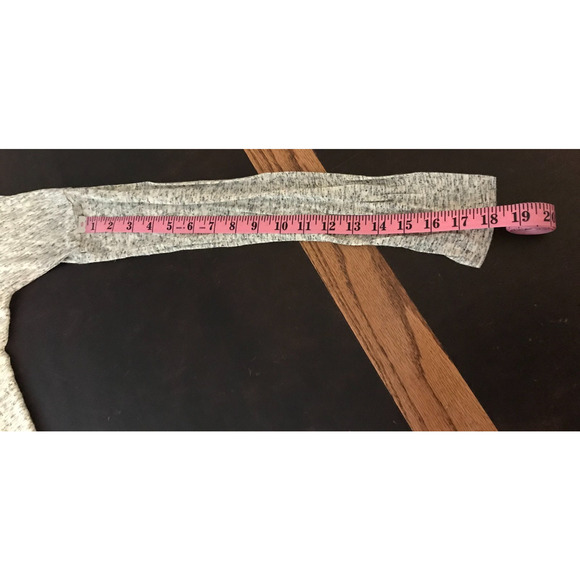 Rag & Bone Spine Pipping Trimmed Long Sleeve Heathered Tee - Picture 4 of 9